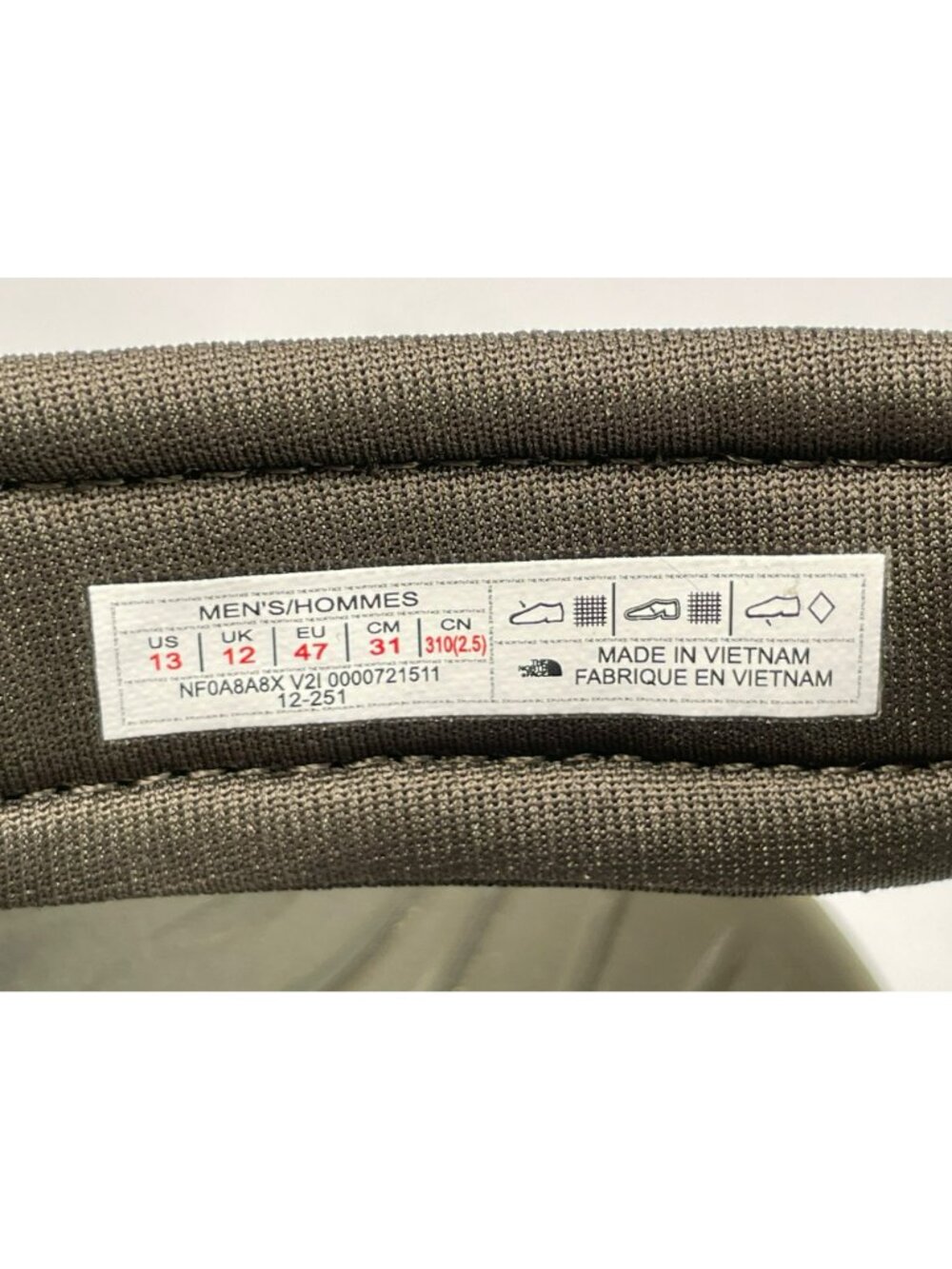 The North Face Sandal Explore Camp Outdoor Forest Olive/Taupe Men's Size 13 NEW - Picture 10 of 12